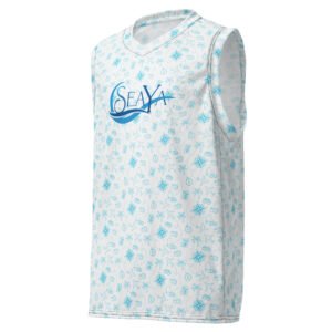 All Over Print Unisex Basketball Jersey White Front