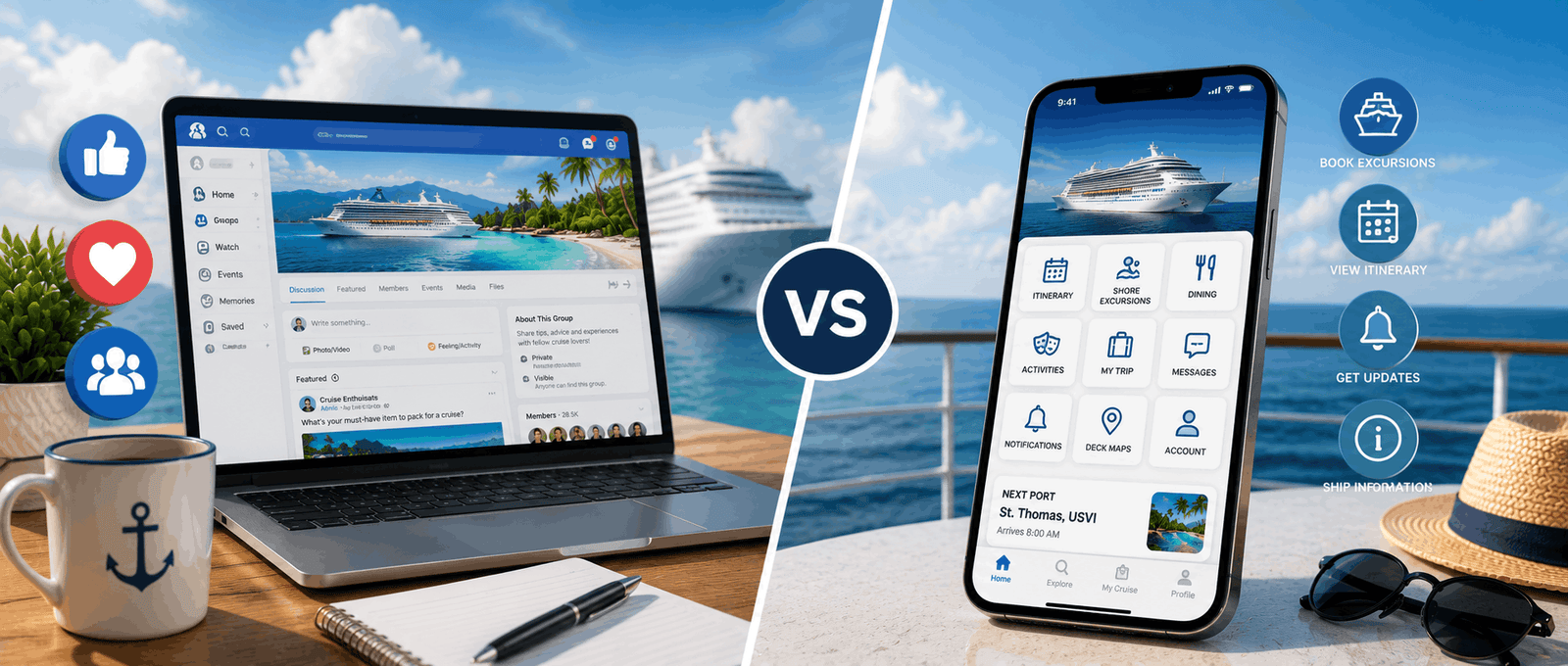 Best Cruise Facebook Groups vs Cruise Apps