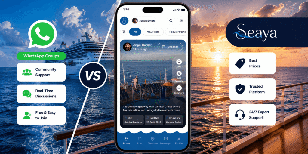 Cruise WhatsApp Groups vs Seaya Which Is Better